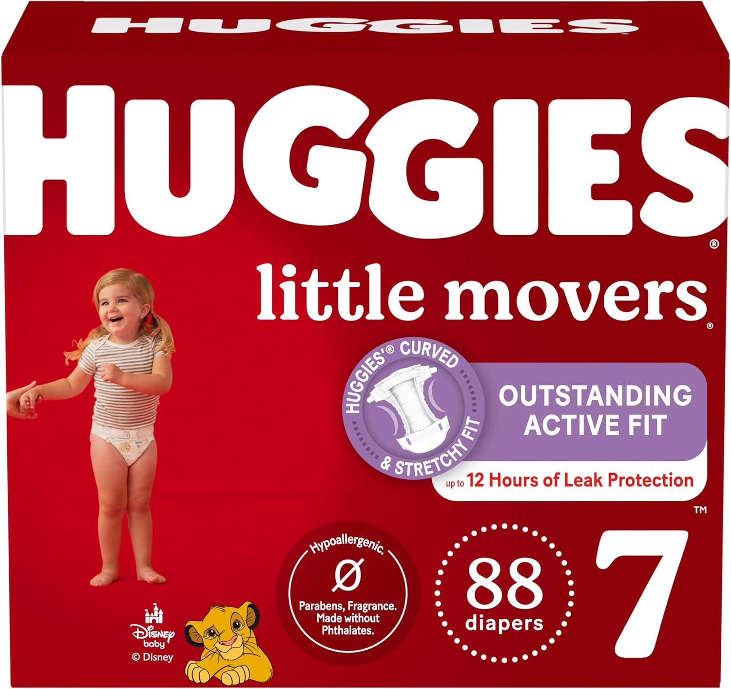 Huggies Size 7 Diapers, Little Movers, 176 Count ... Trackable Cuba Home Delivery Included.