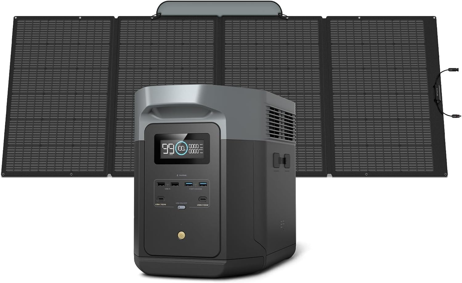 2,400-Watt Power Station with 400-Watt Solar Panel by ECOFLOW ... Trackable Cuba Home Delivery Included.