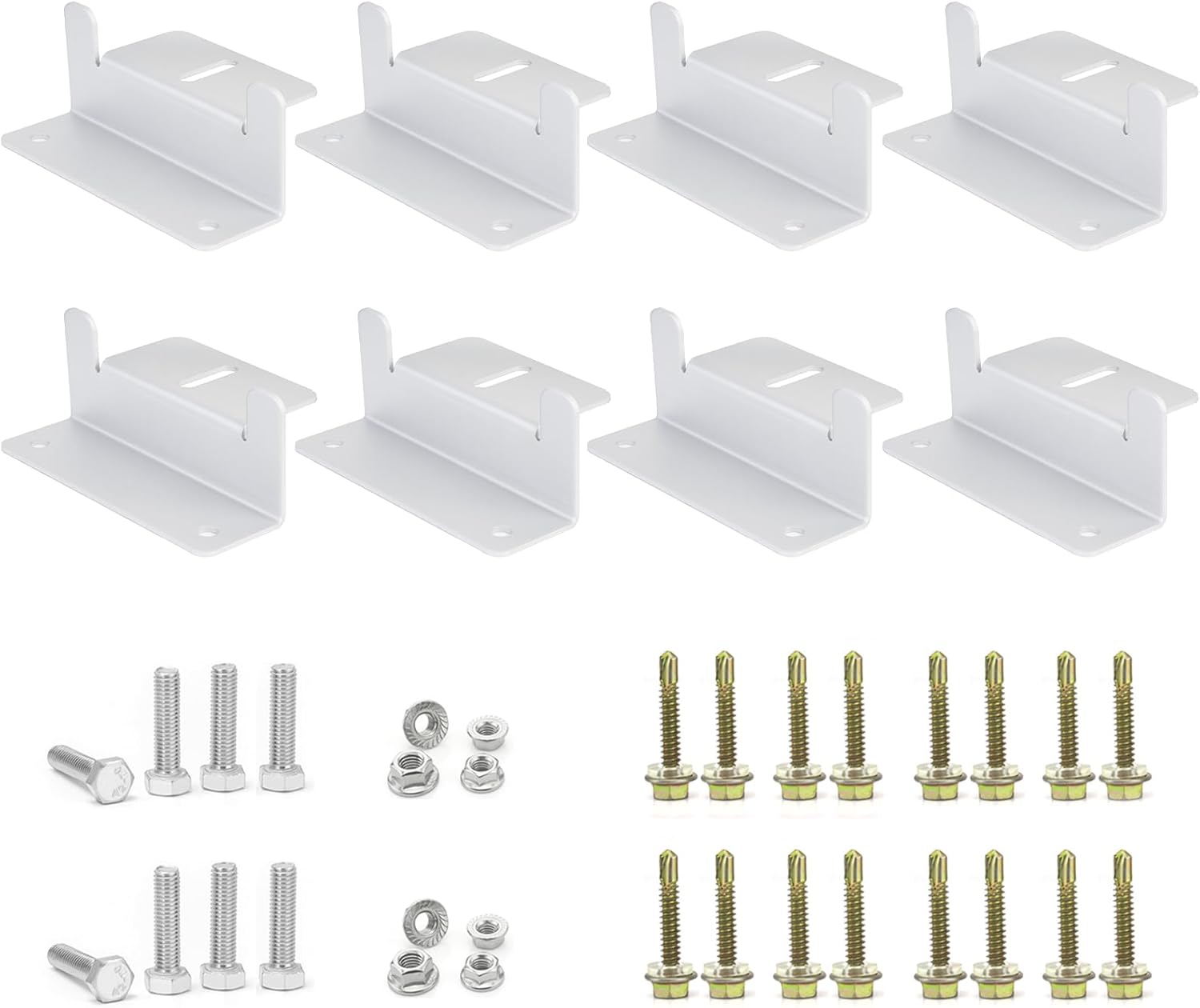 Solar Panel Mounting Z Brackets, Lightweight Aluminum Corrosion-Free, 2 Sets of 4 Units ... Trackable Cuba Home Delivery Included in Final Price.