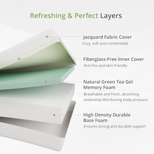 12" King Size Memory Foam Mattress, EGOHOME, 80"L x 76"W ... Trackable Home Delivery to Cuba Included.