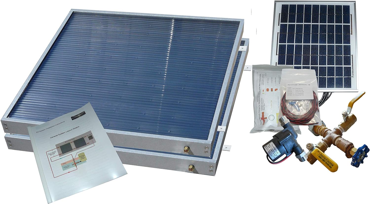 2 Panel Hybrid Solar Water Heater Kit by Heliatos Solar ... Trackable Home Delivery to Cuba Included.