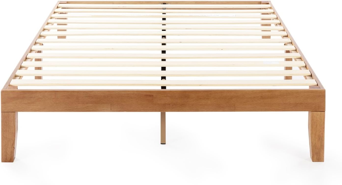 QUEEN Size, Natural Pine, Solid Wood Platform Bed, 12-inch ...... Trackable Cuba Home Delivery Included