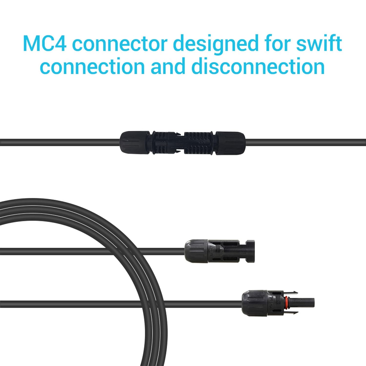 5 Ft. - 12 AWG Solar Panel and Controller Adaptor Cable, 2 Plugs, 1 Cable ... Trackable Cuba Home Delivery Included