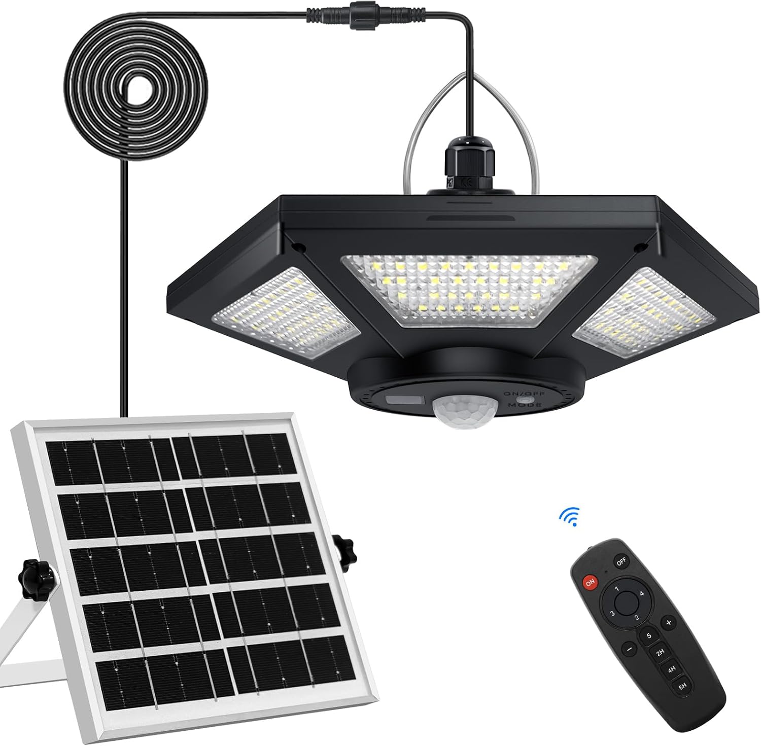 (8) EIGHT, 6-Sided, Solar Pendant Light, Indoor-Outdoor, 180 LED ... Cuba Trackable Home Delivery Included.