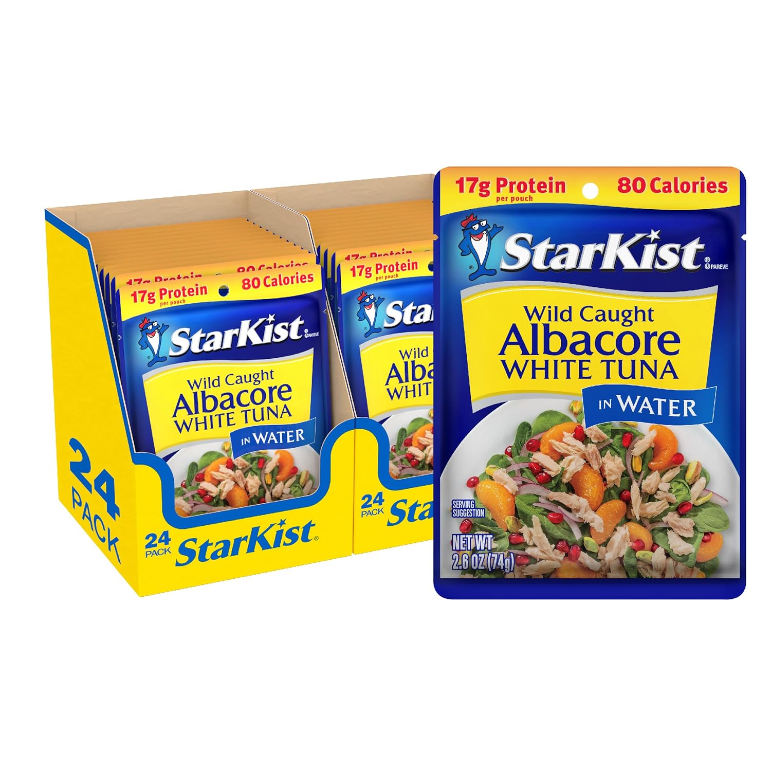 72-POUCHES, StarKist ALBACORE White Tuna in Water ... Trackable Cuba Home Delivery Included.