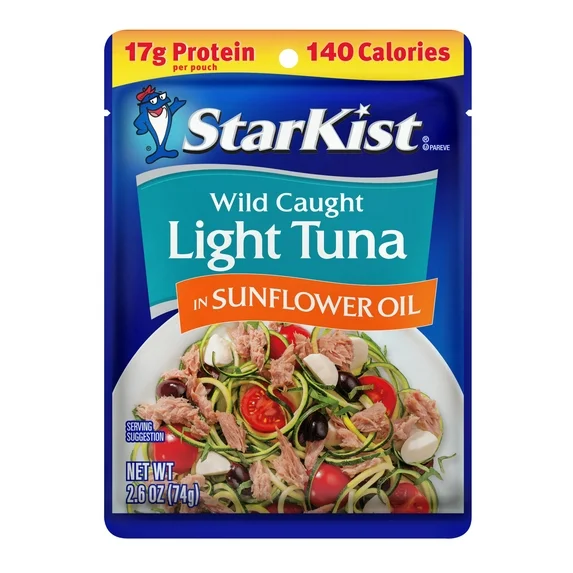 72-POUCHES, StarKist Chunk Light Tuna in Vegetable Oil ... Trackable Cuba Home Delivery Included.